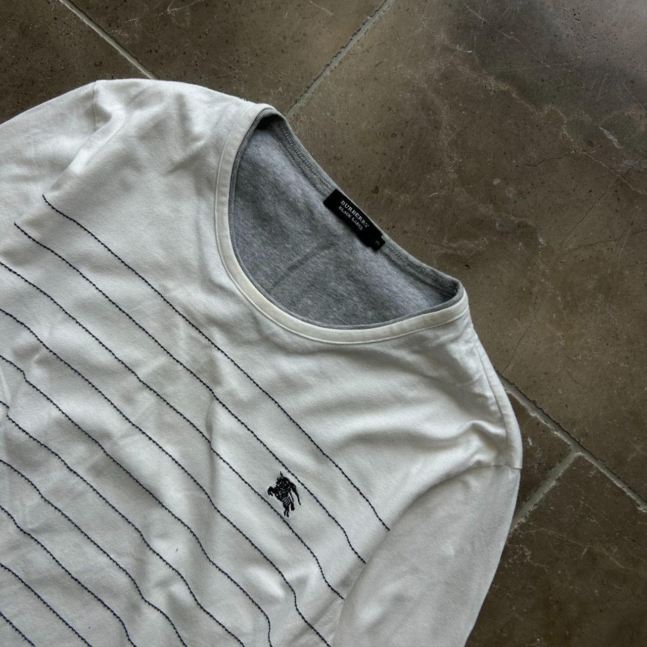 Burberry Black Label Striped Long Sleeve T Shirt M