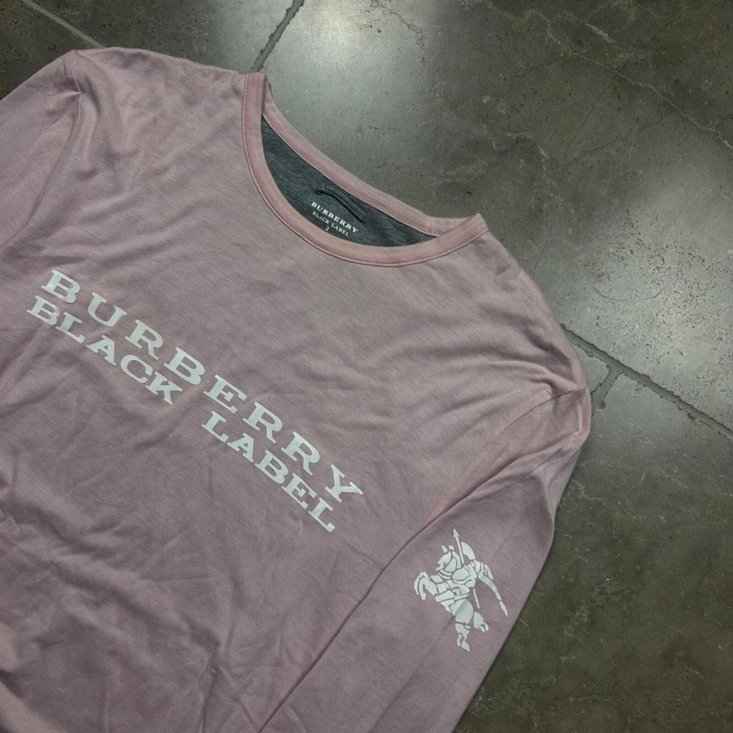 Burberry Black Label Reversible Long Sleeve T Shirt S