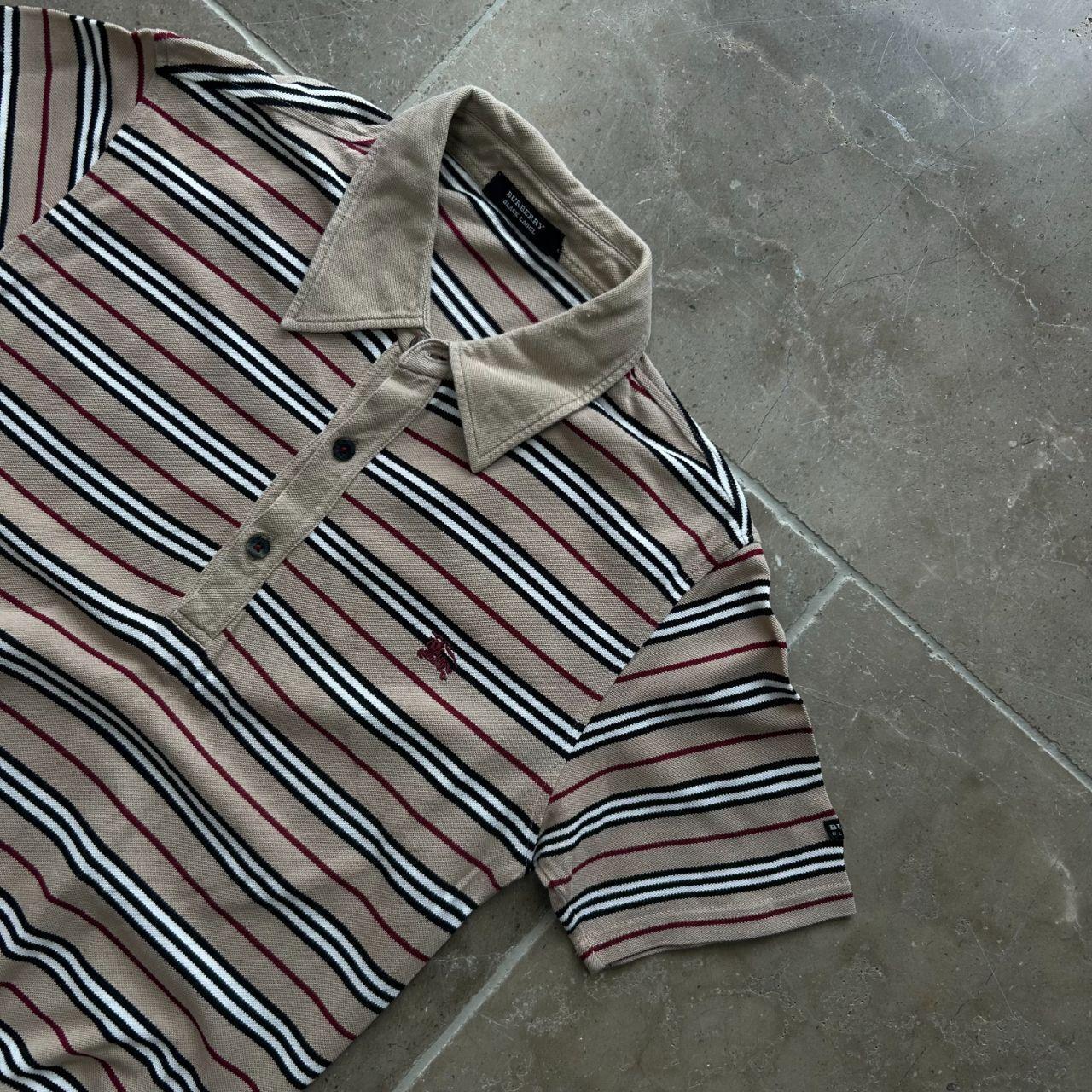 Burberry Black Label Striped Polo Shirt S