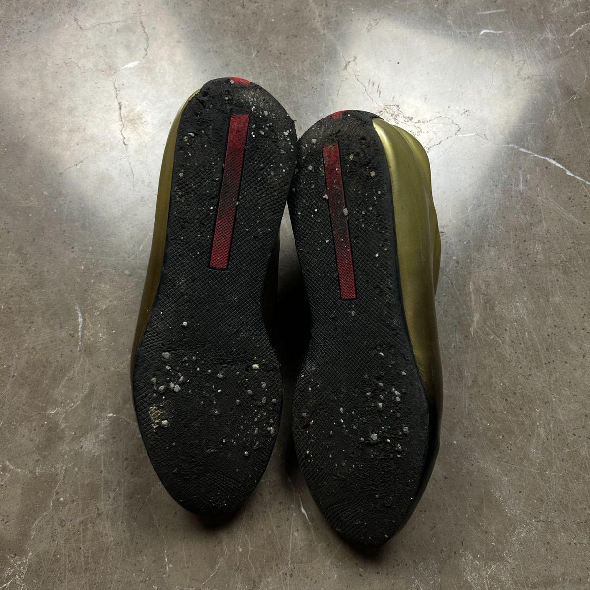 Mens Prada Gradient Patent Leather Shoes Size UK 8