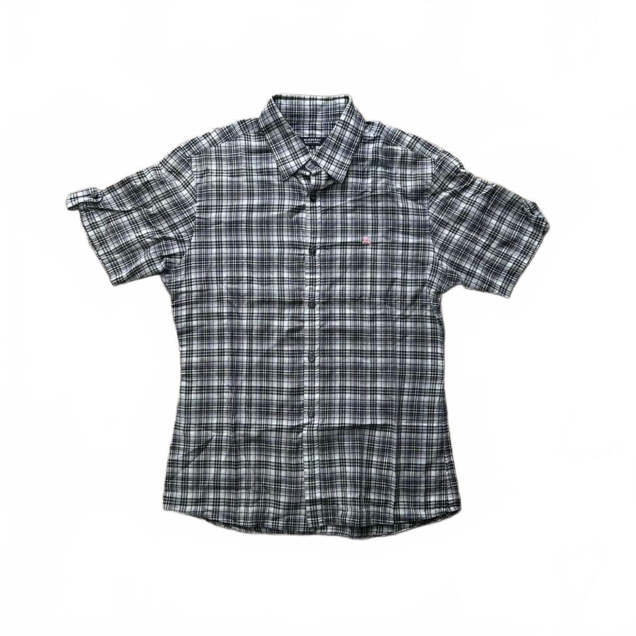 Burberry Black Label Plaid Check Button Up Shirt S