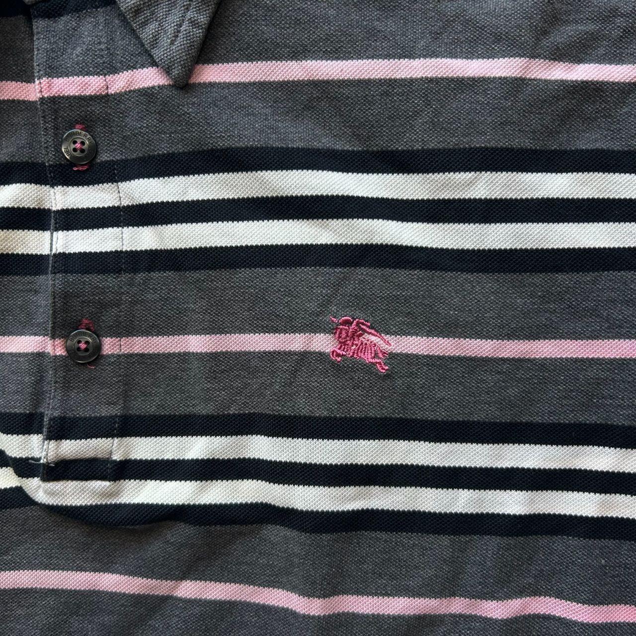 Burberry Black Label Striped Polo Shirt S