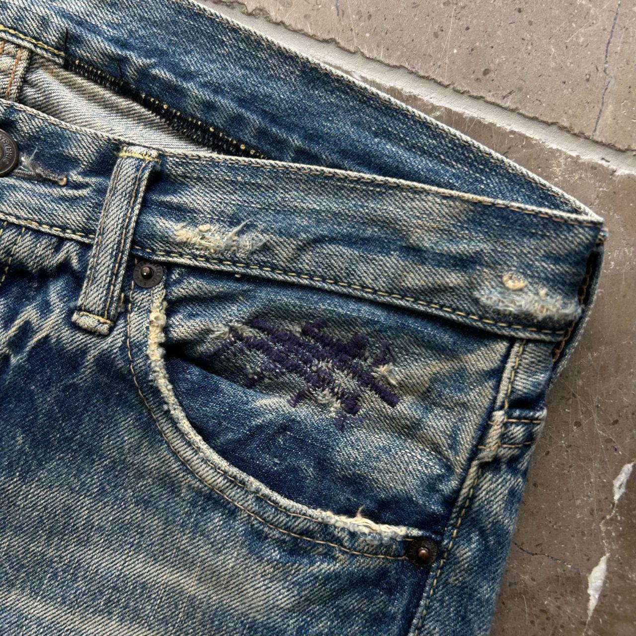 Hysteric Glamour Slim Fit Studded Distressed Denim Jeans W30 L30