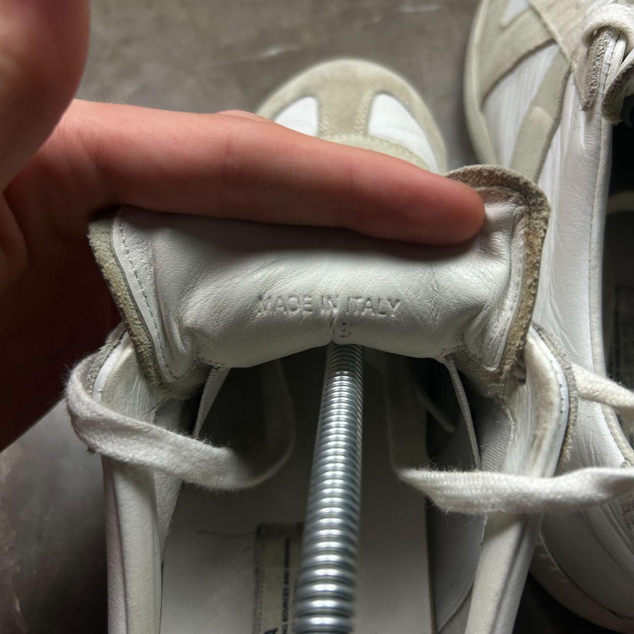 Maison Margiela Gat Low Top Trainers White Grey UK 9