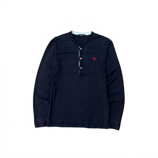 Burberry Black Label Nova Check Henley T Shirt S