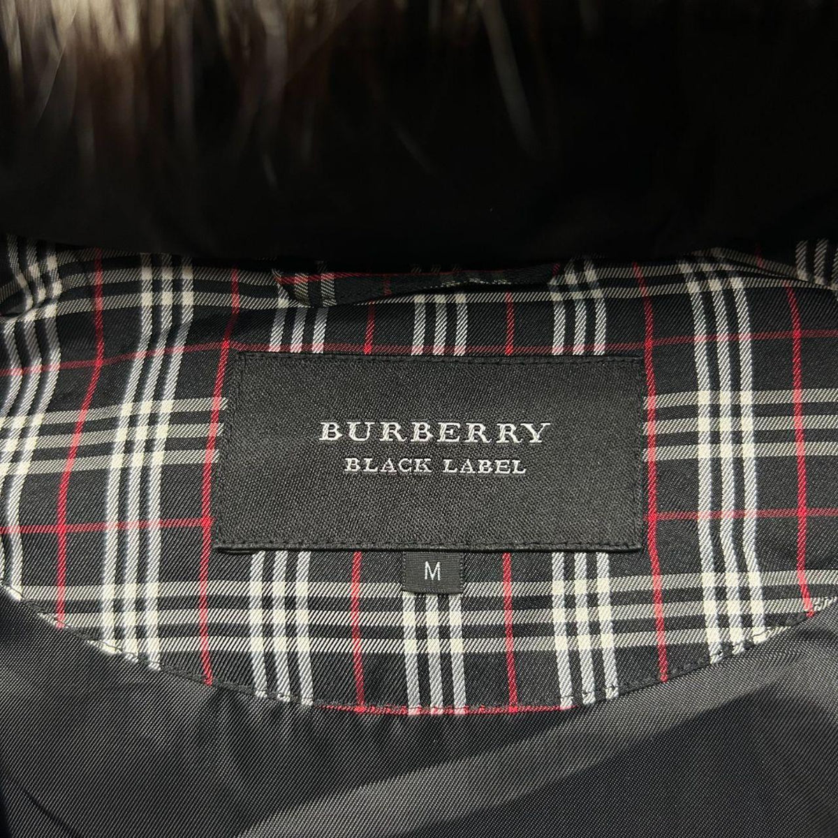 Burberry Black Label Fur Hood Puffer Jacket S