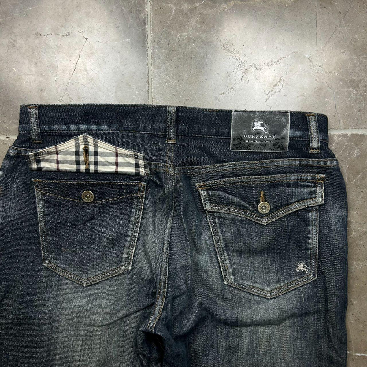 Vintage Burberry Black Label Relaxed Bootcut Jeans W32 L30