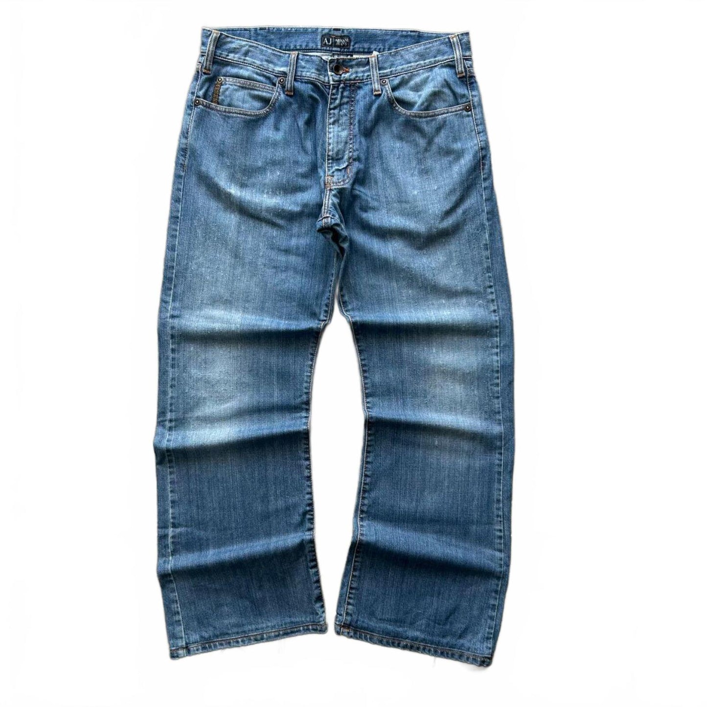 Vintage Armani Jeans Relaxed Straight Logo Jeans W34 L30