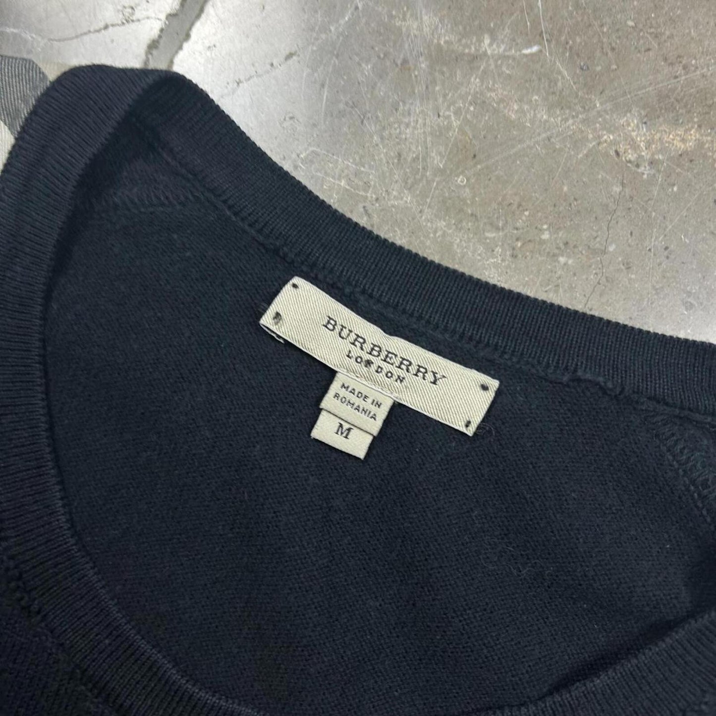 Burberry London Nova Check Knit Jumper M