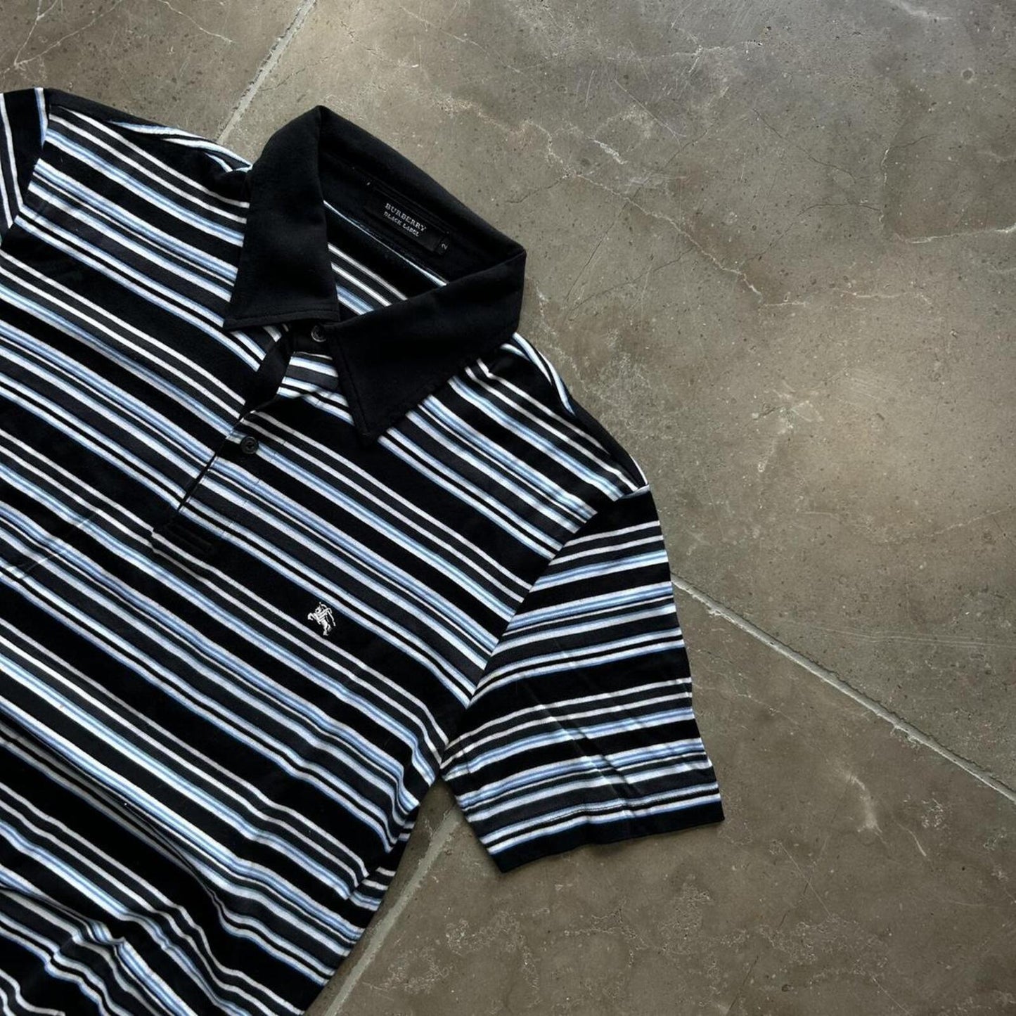 Burberry Black Label Striped Polo Shirt S