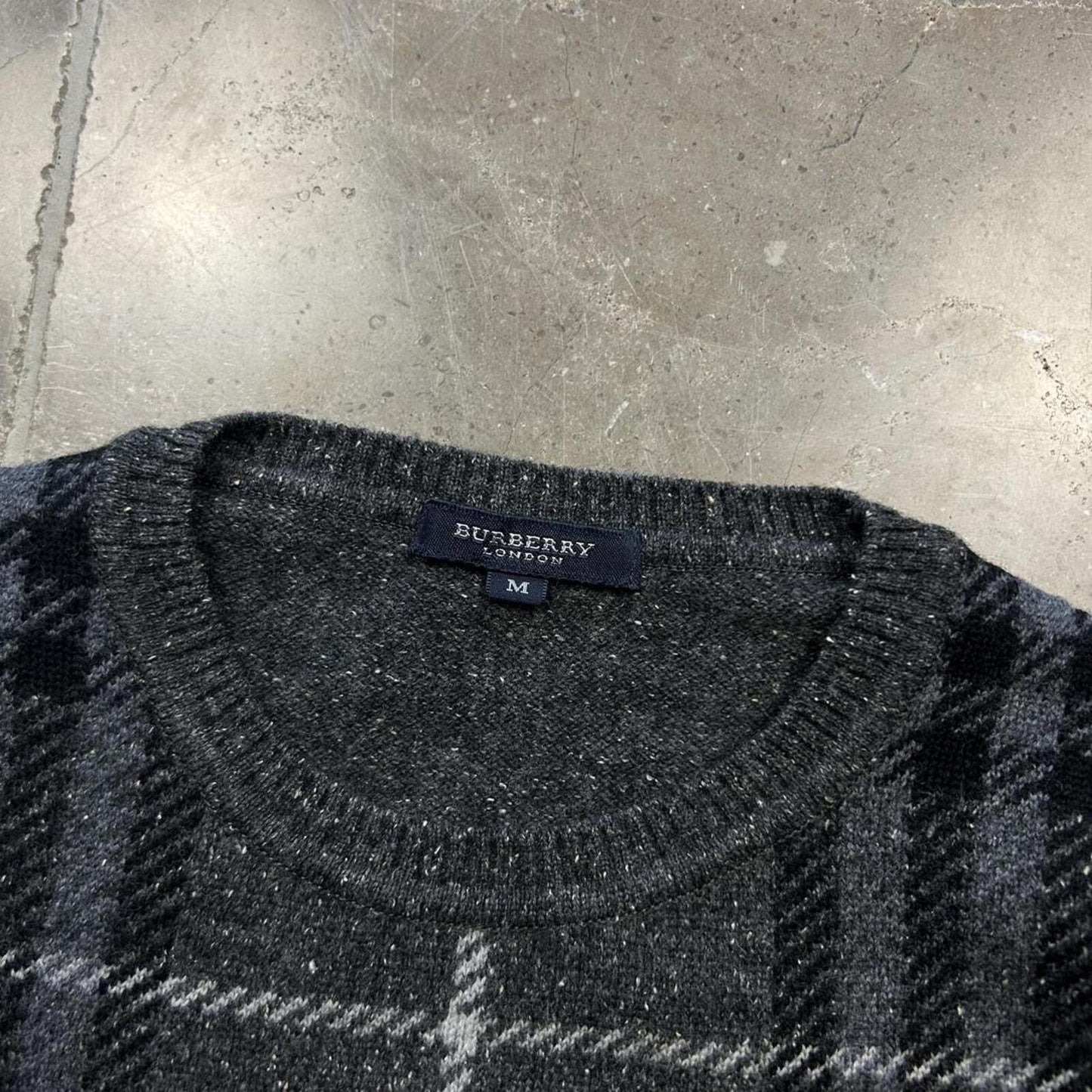 Burberry London Nova Check Knit Jumper M