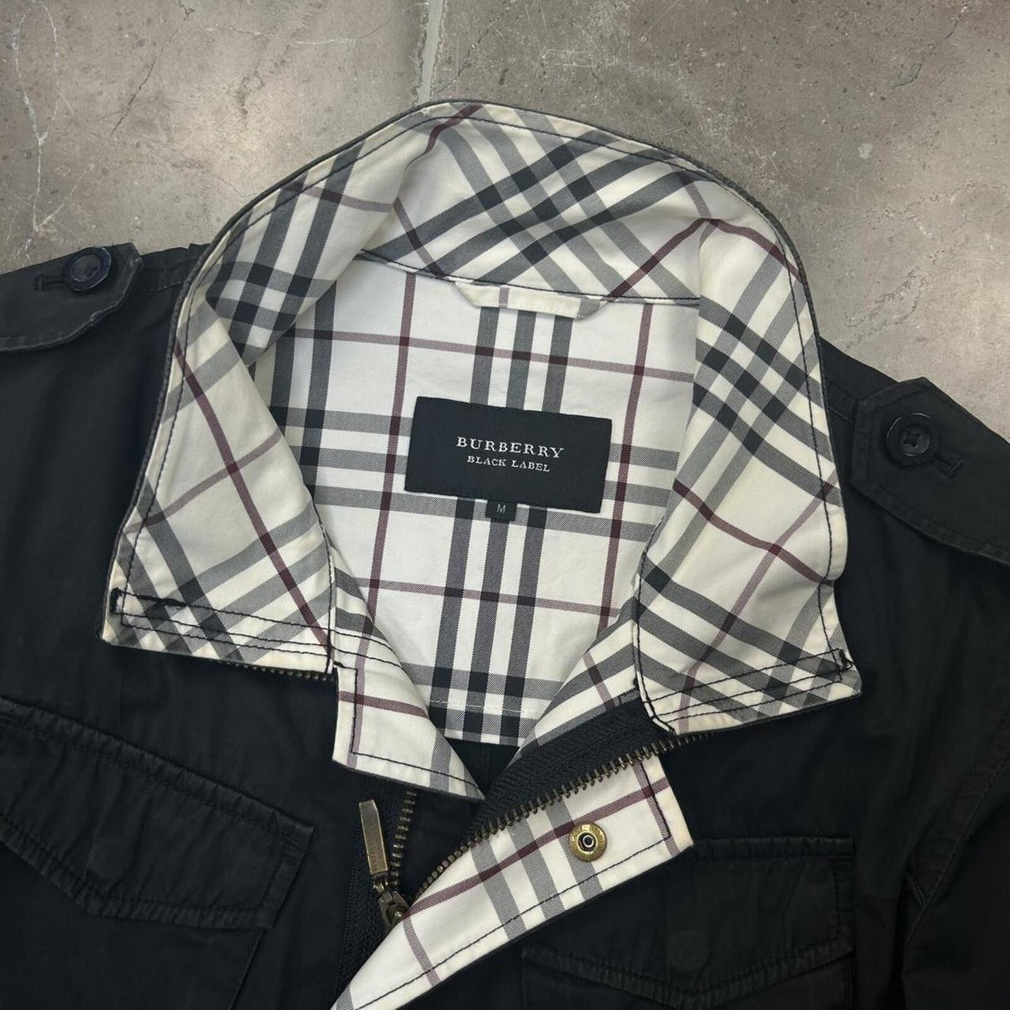 Burberry Black Label Military Utility Jacket  S