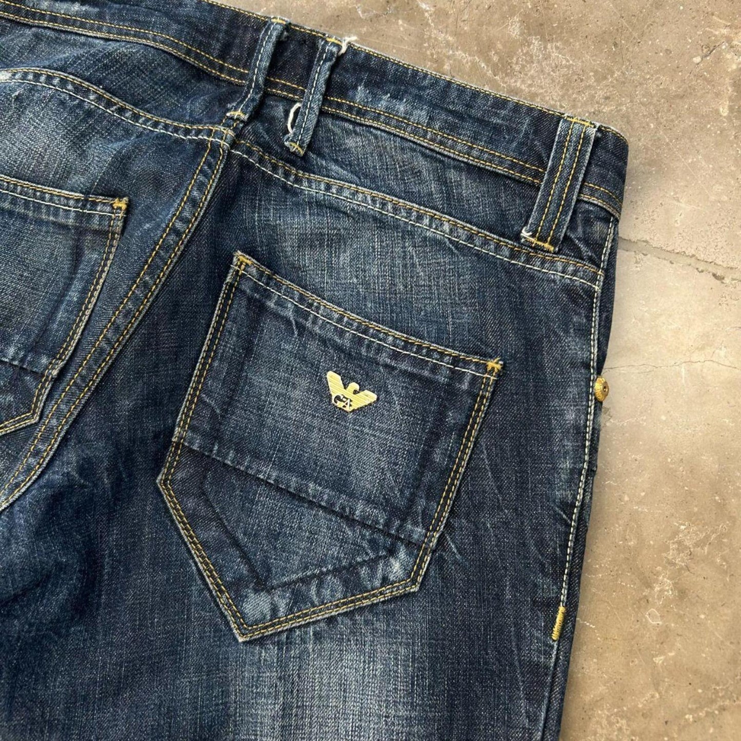 Vintage Emporio Armani Jeans Relaxed Straight Jeans W30 L31