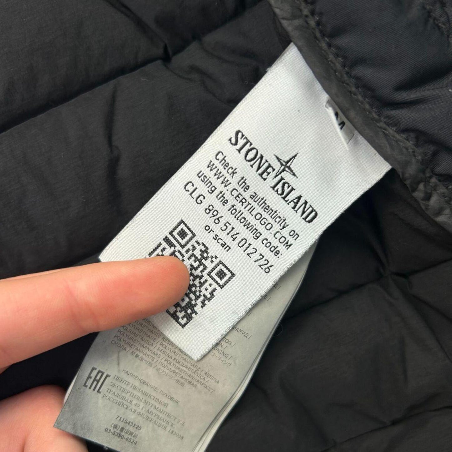 Stone Island Loom Woven Down Puffer Jacket M