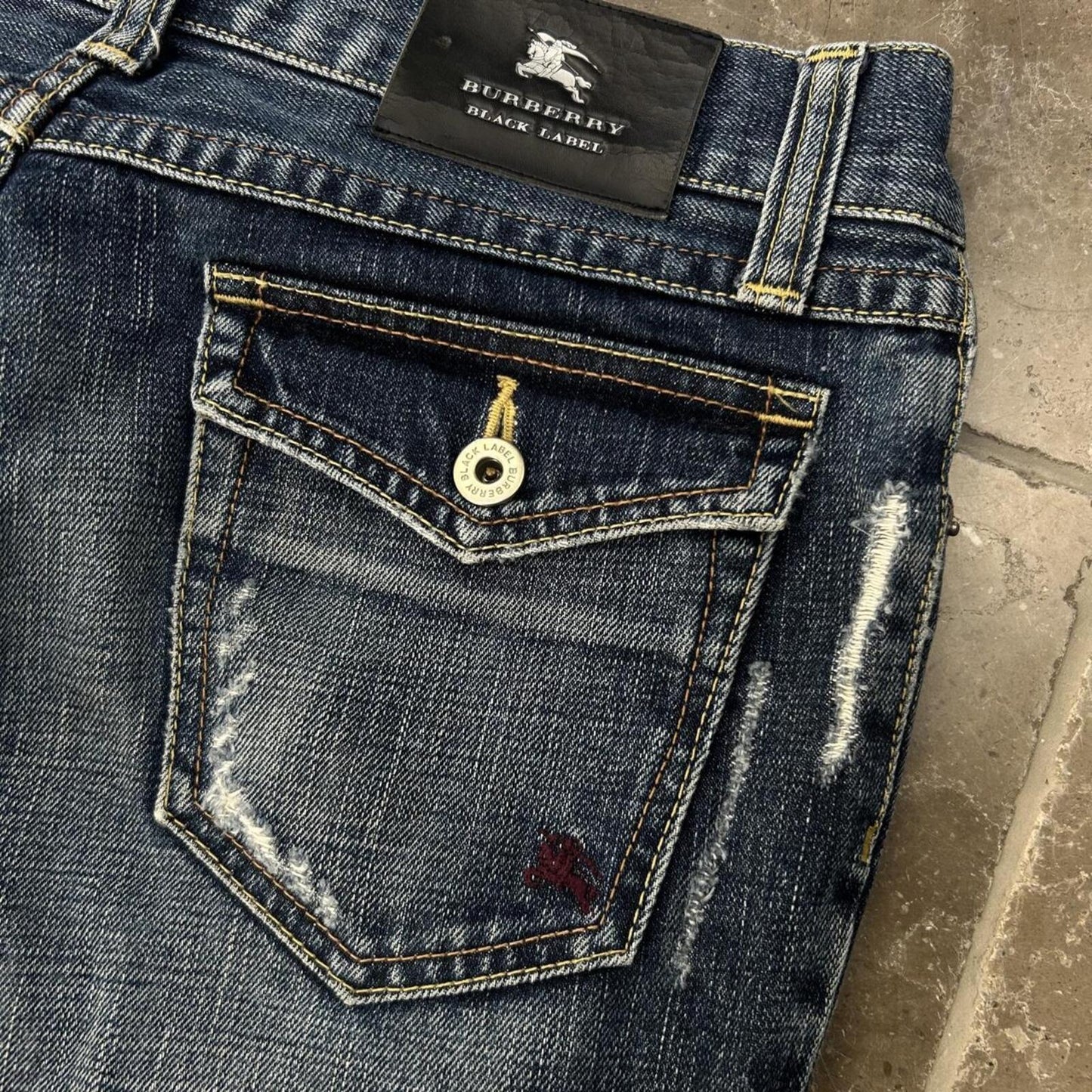 Vintage Burberry Black Label Relaxed Bootcut Jeans W30 L28