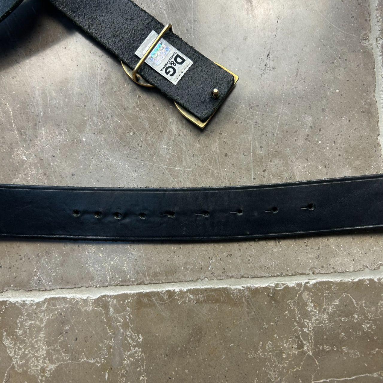 Dolce & Gabbana Leather Logo Buckle Belt 120cm / 47’