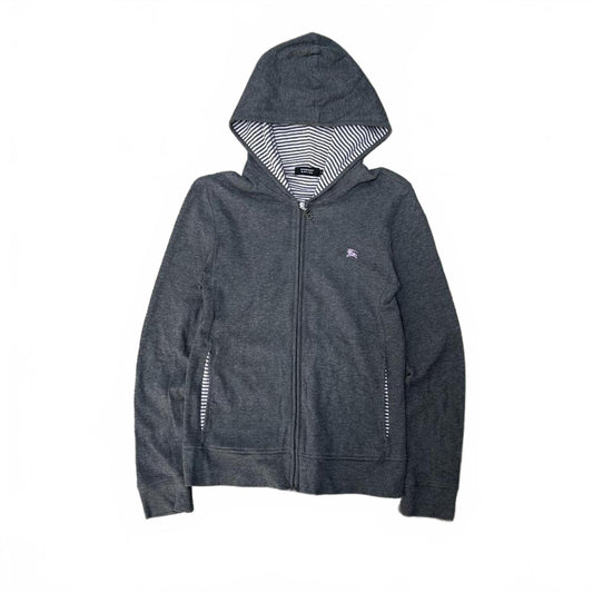 Burberry Black Label Striped Zip Up Hoodie S