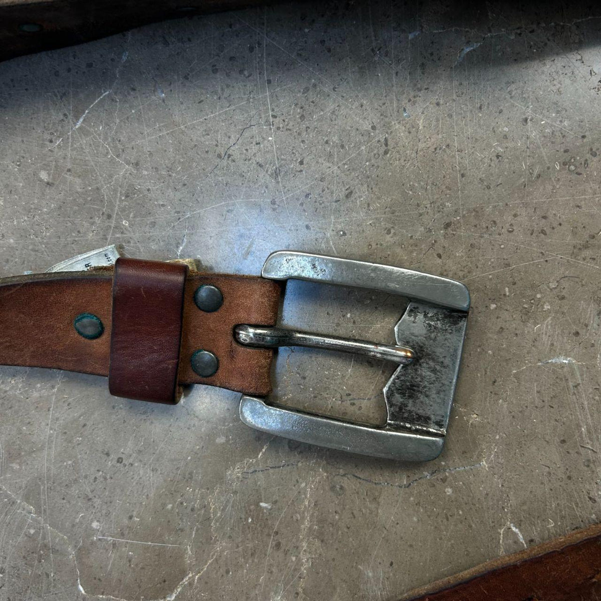 Vintage Diesel Studded Leather Logo Belt 115cm / 45’
