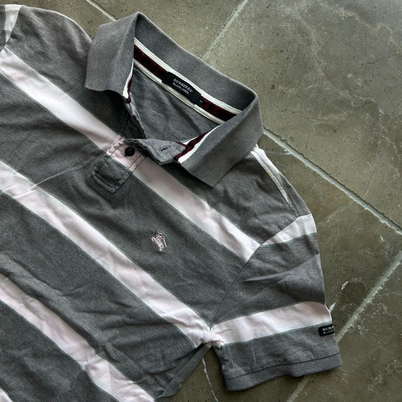 Burberry Black Label Striped Polo Shirt S