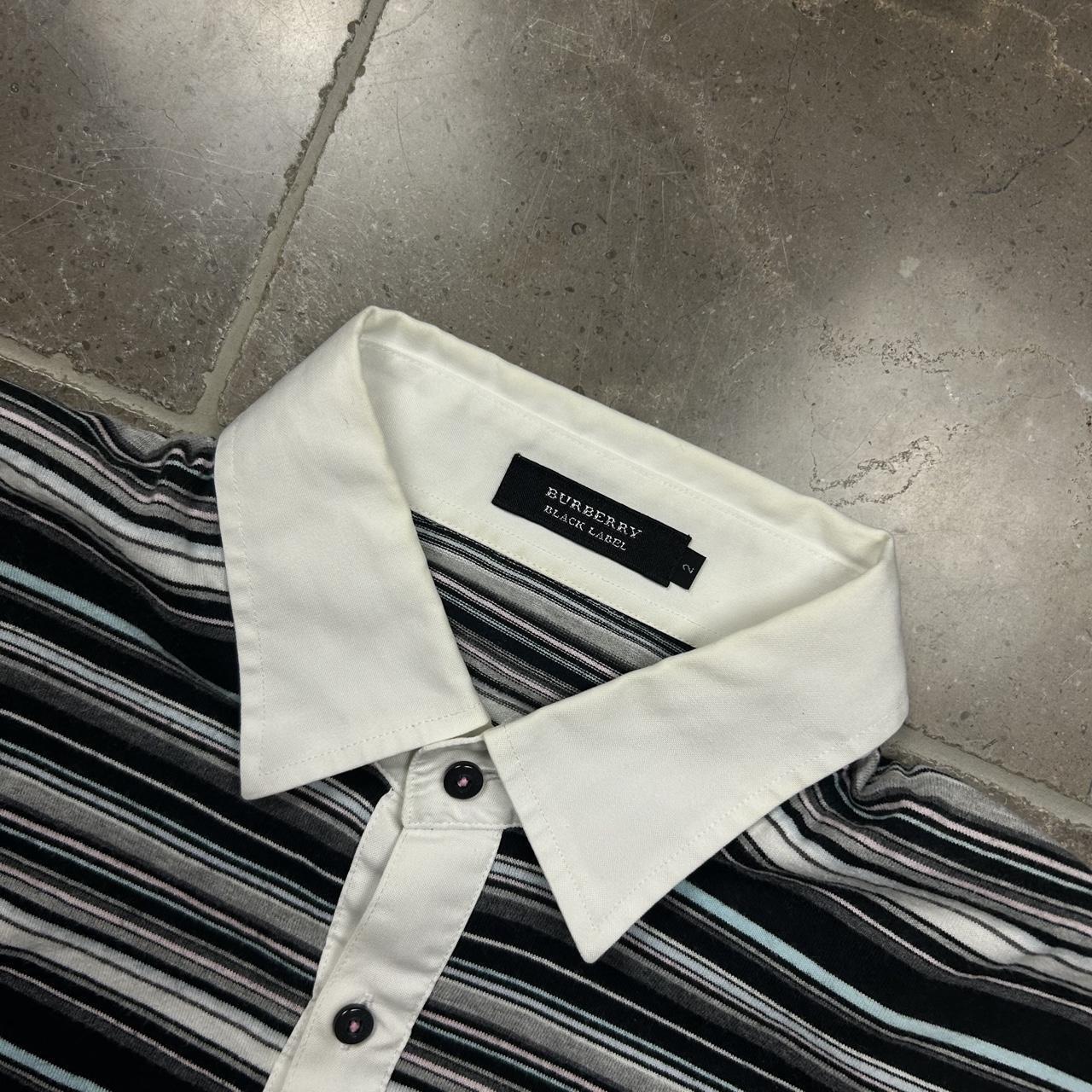 Burberry Black Label Striped Polo Shirt S