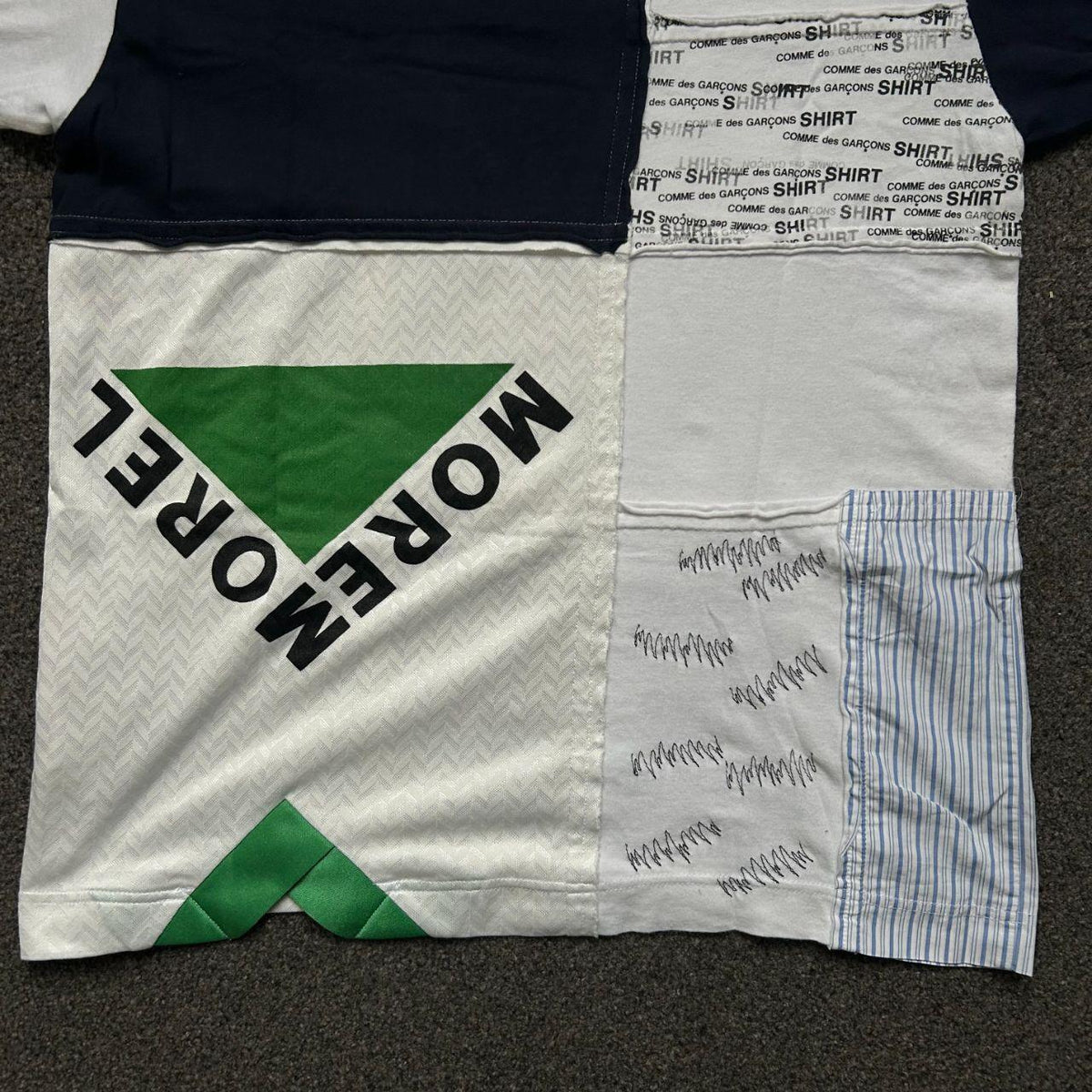 Comme Des Garcons SHIRT Monogram Patchwork T-Shirt S