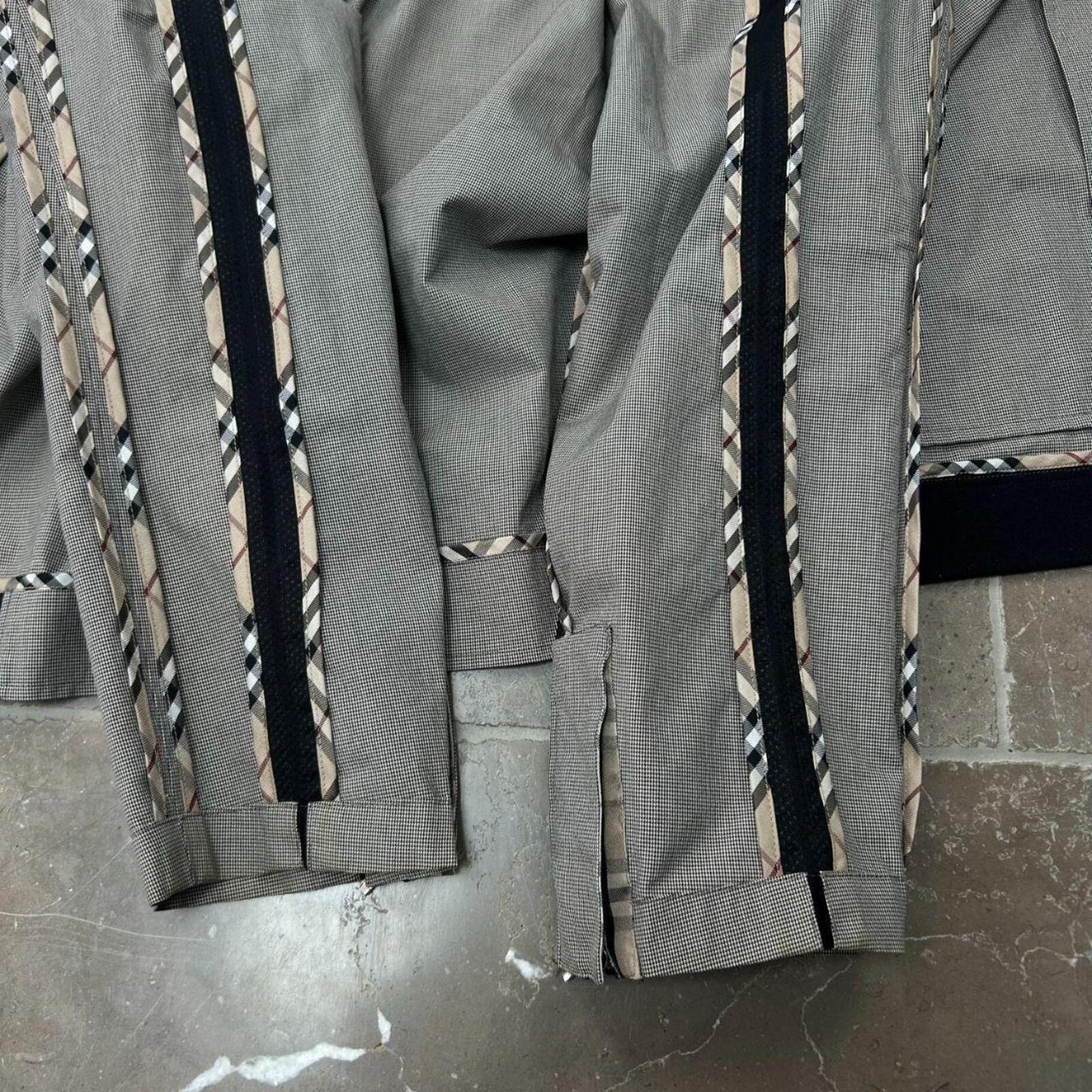Burberry Black Label Houndstooth Check Windbreaker Jacket S