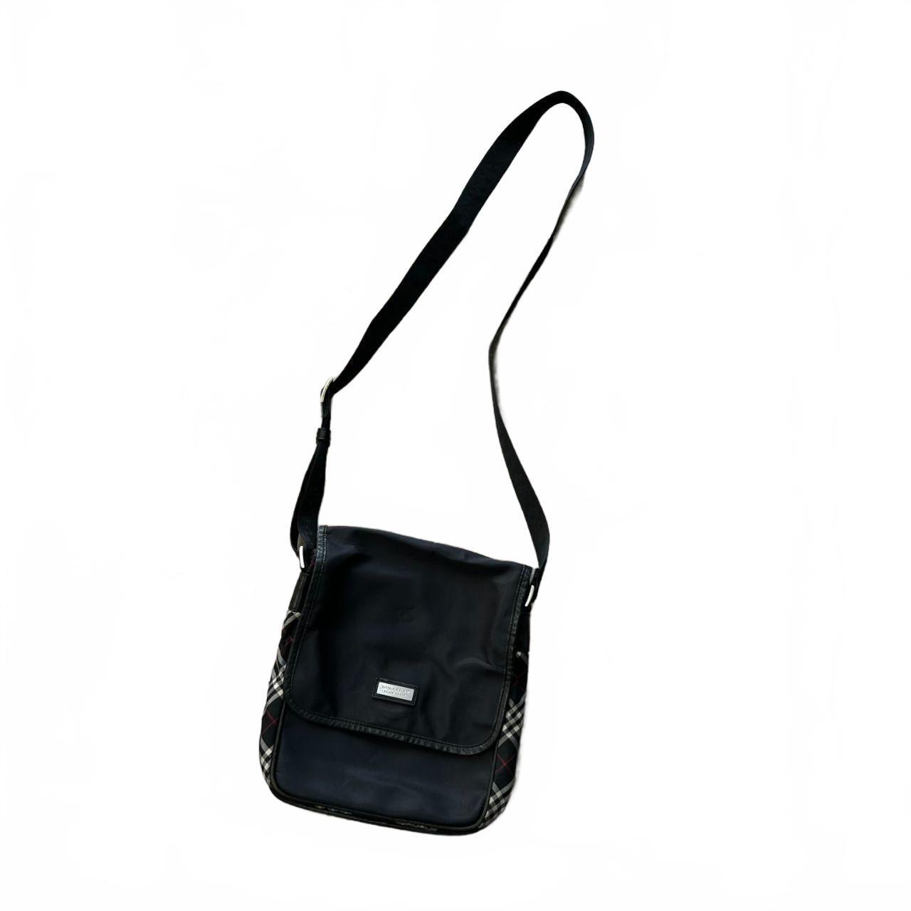 Vintage Burberry Black Label Shoulder / Side Bag One Size