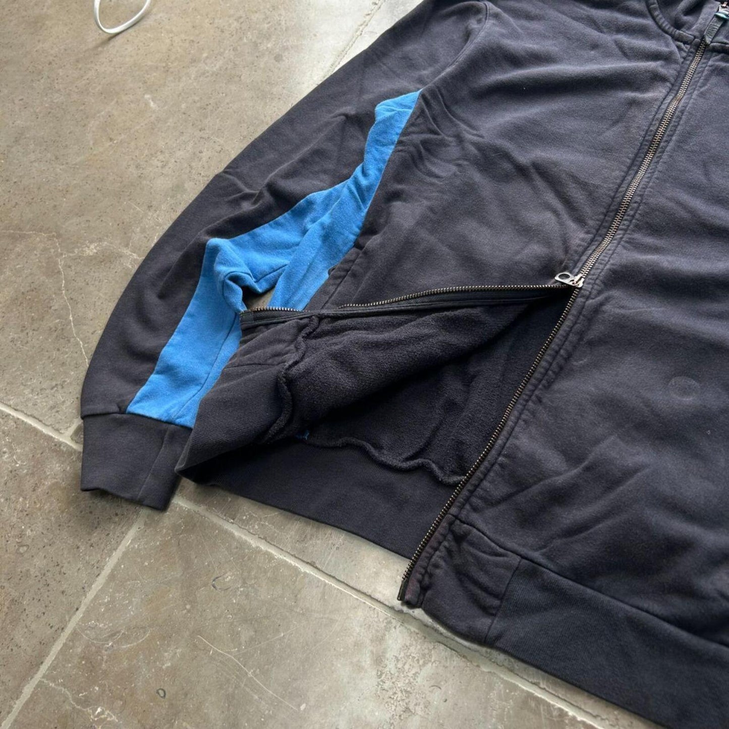 Vintage Armani Jeans Zip Up Jumper Size L