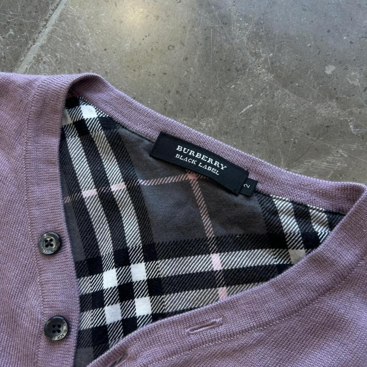 Burberry Black Label Henley Knit Jumper S