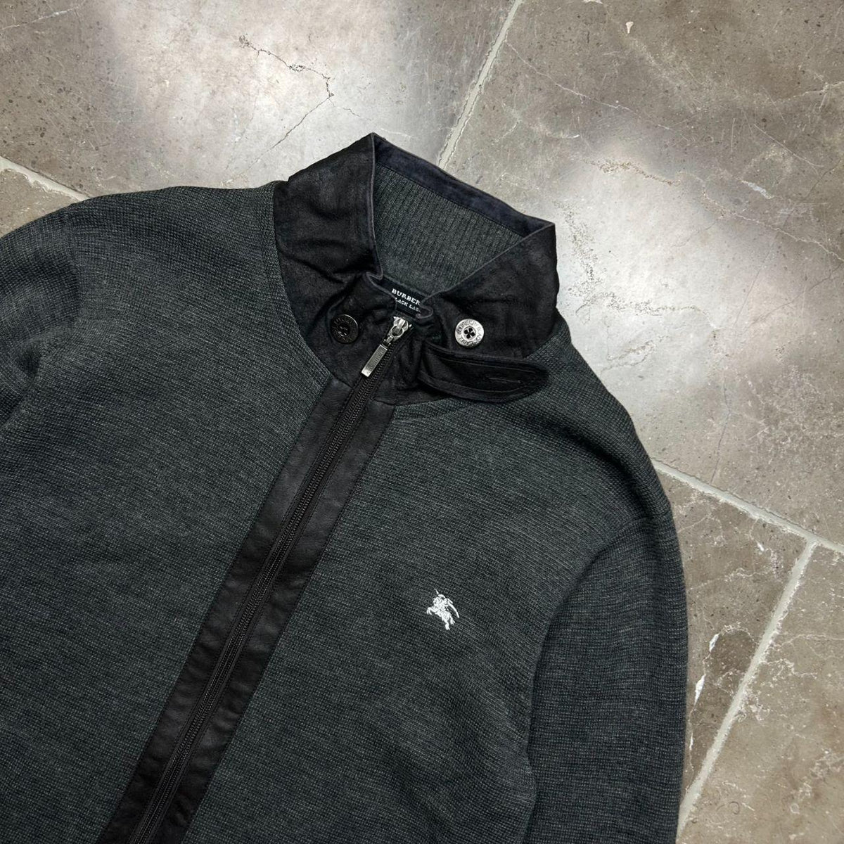 Burberry Black Label Knit Zip Up Jumper M
