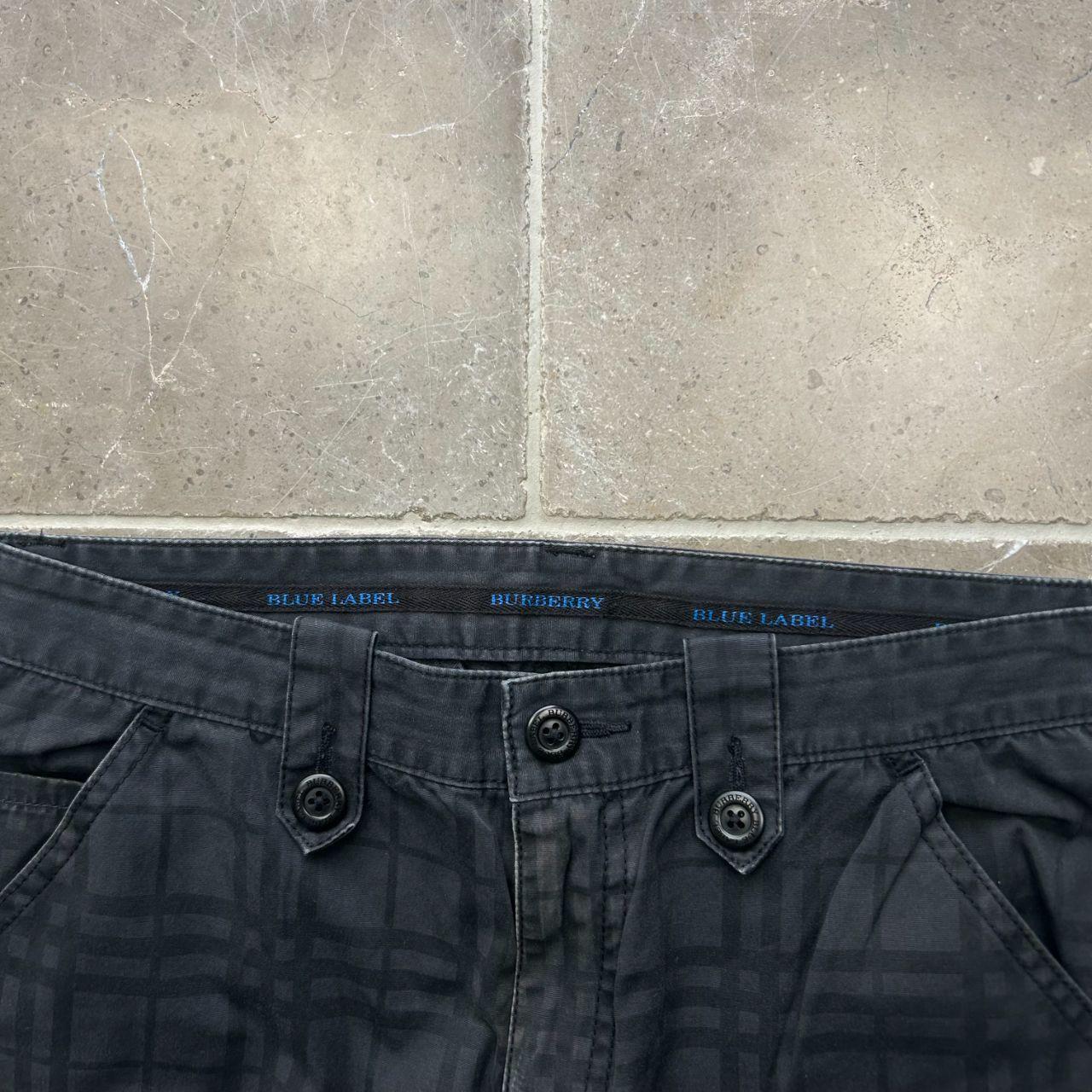 Vintage Burberry Blue Label Shadow Utility Cargo Trousers W30 L30