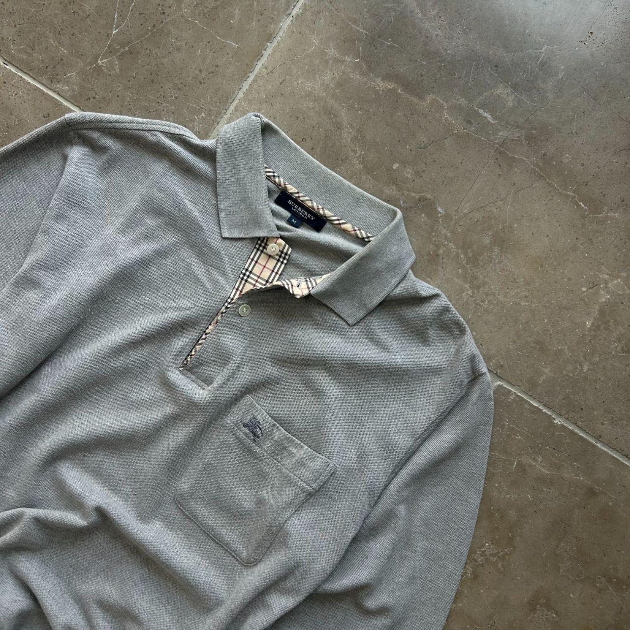 Burberry London Long Sleeve Polo Shirt M