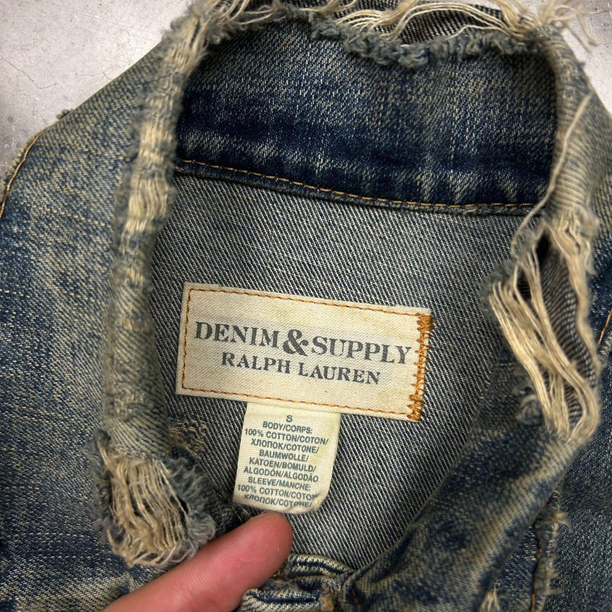 Ralph Lauren Denim & Supply Camo Denim Jacket S