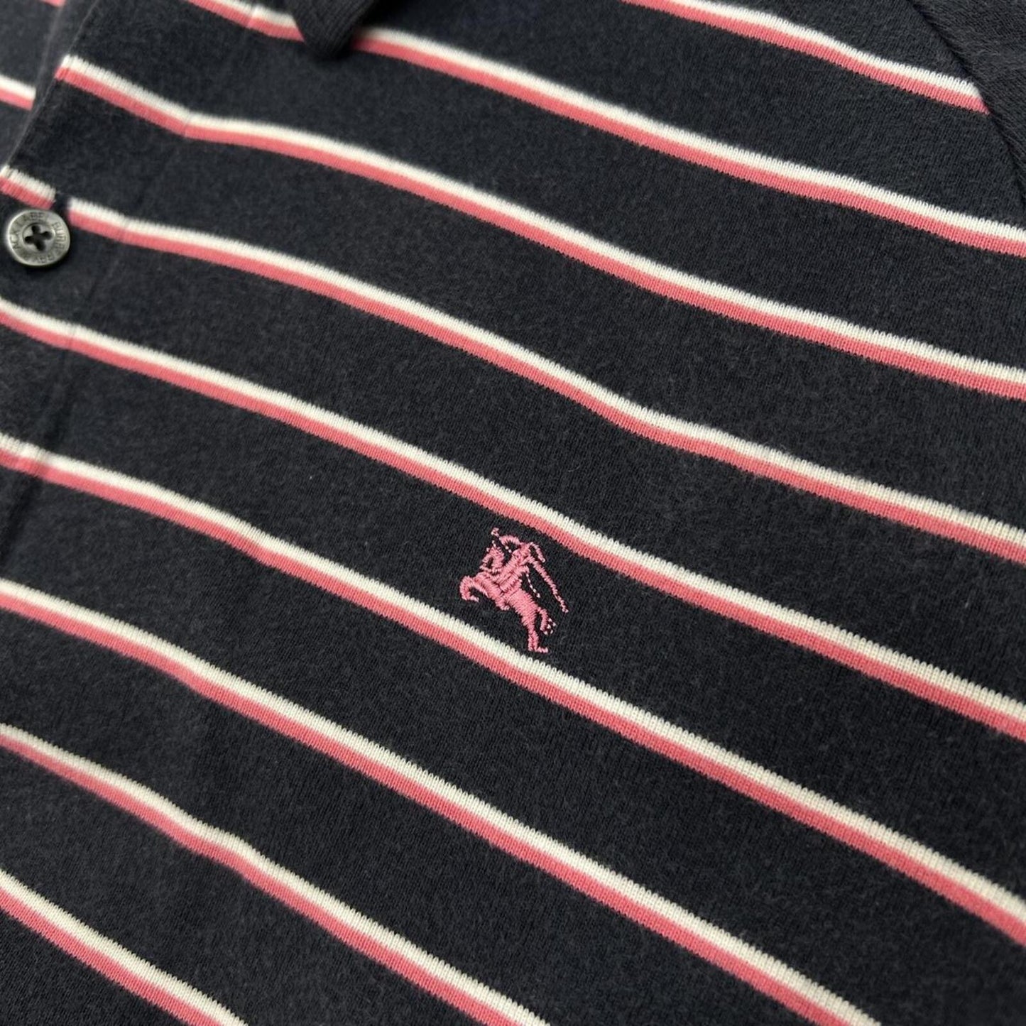 Burberry Black Label Striped Polo Shirt M