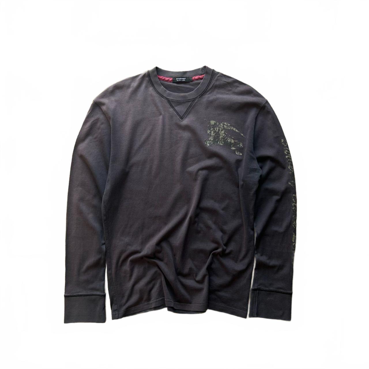 Burberry Black Label Sun Faded  Long Sleeve T Shirt M