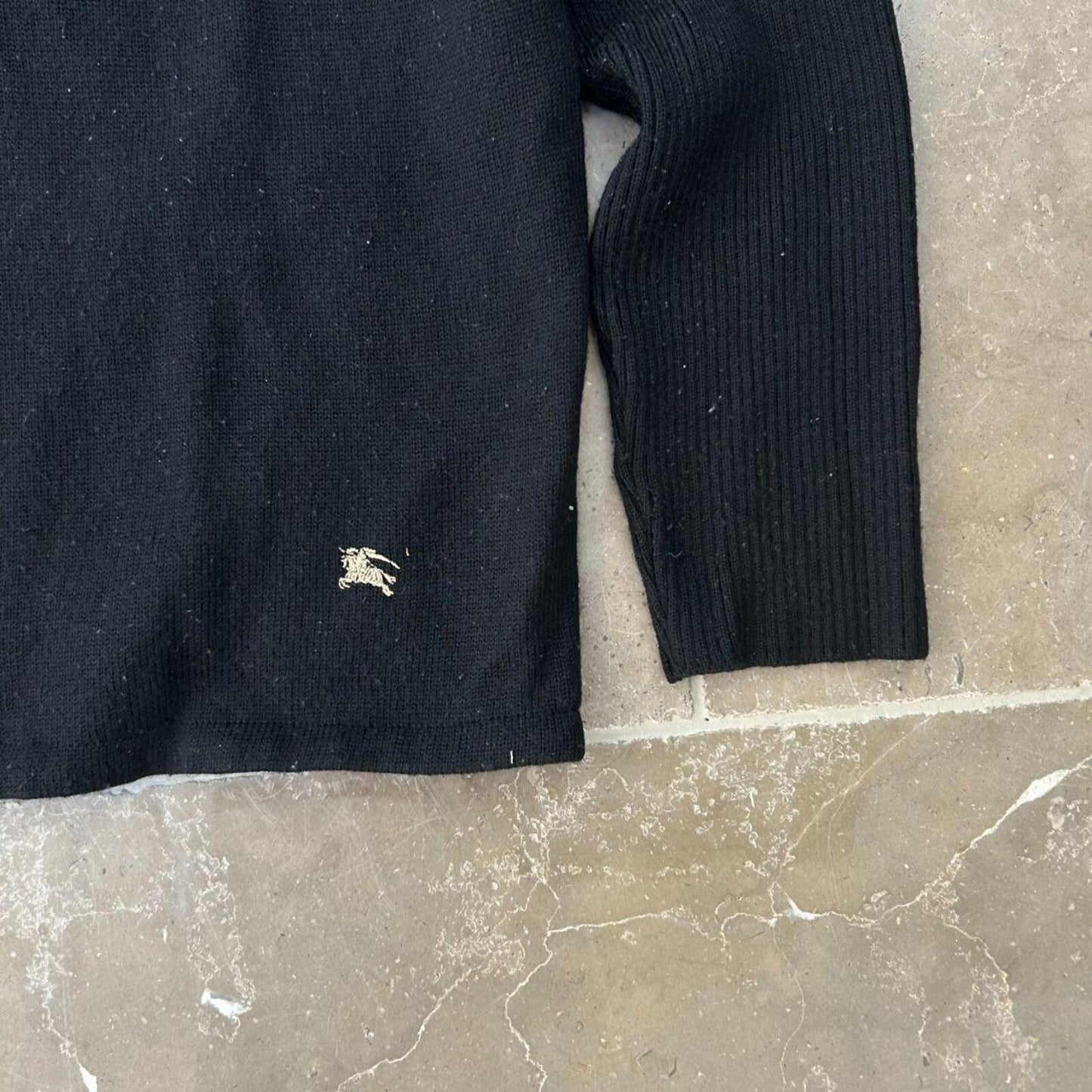 Burberry Black Label Nova Check Knit Zip Up Jumper M