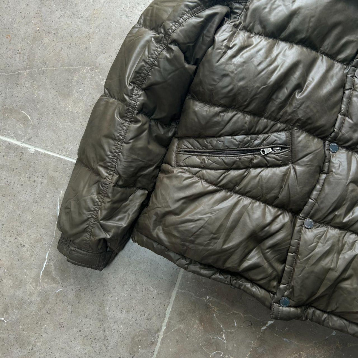 Vintage Japanese Fur Hood Puffer Jacket M