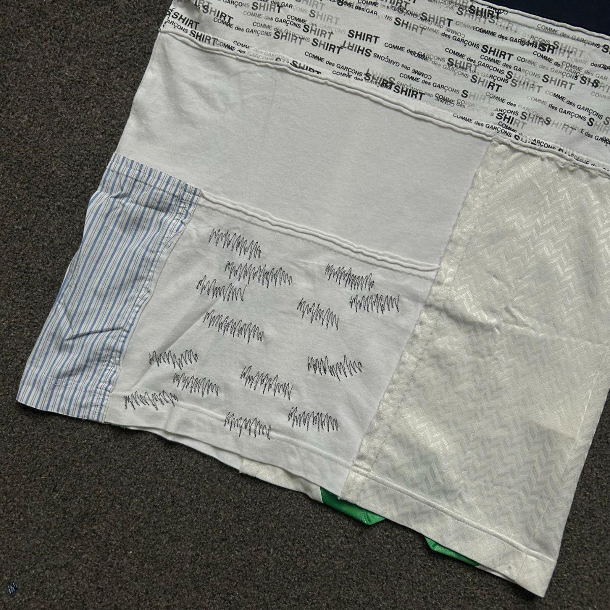 Comme Des Garcons SHIRT Monogram Patchwork T-Shirt S