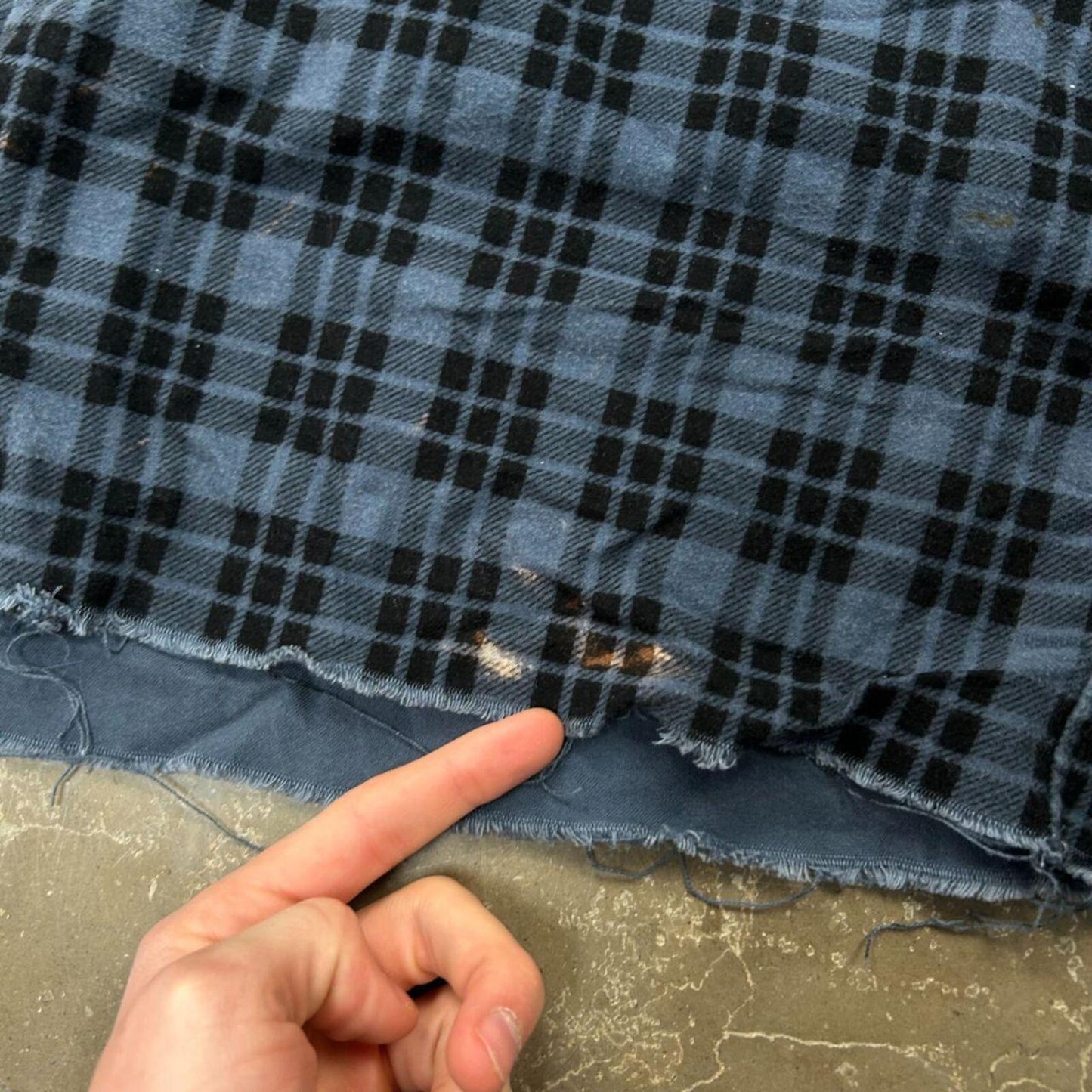 Men’s Needles Button Down Flannel Overshirt L