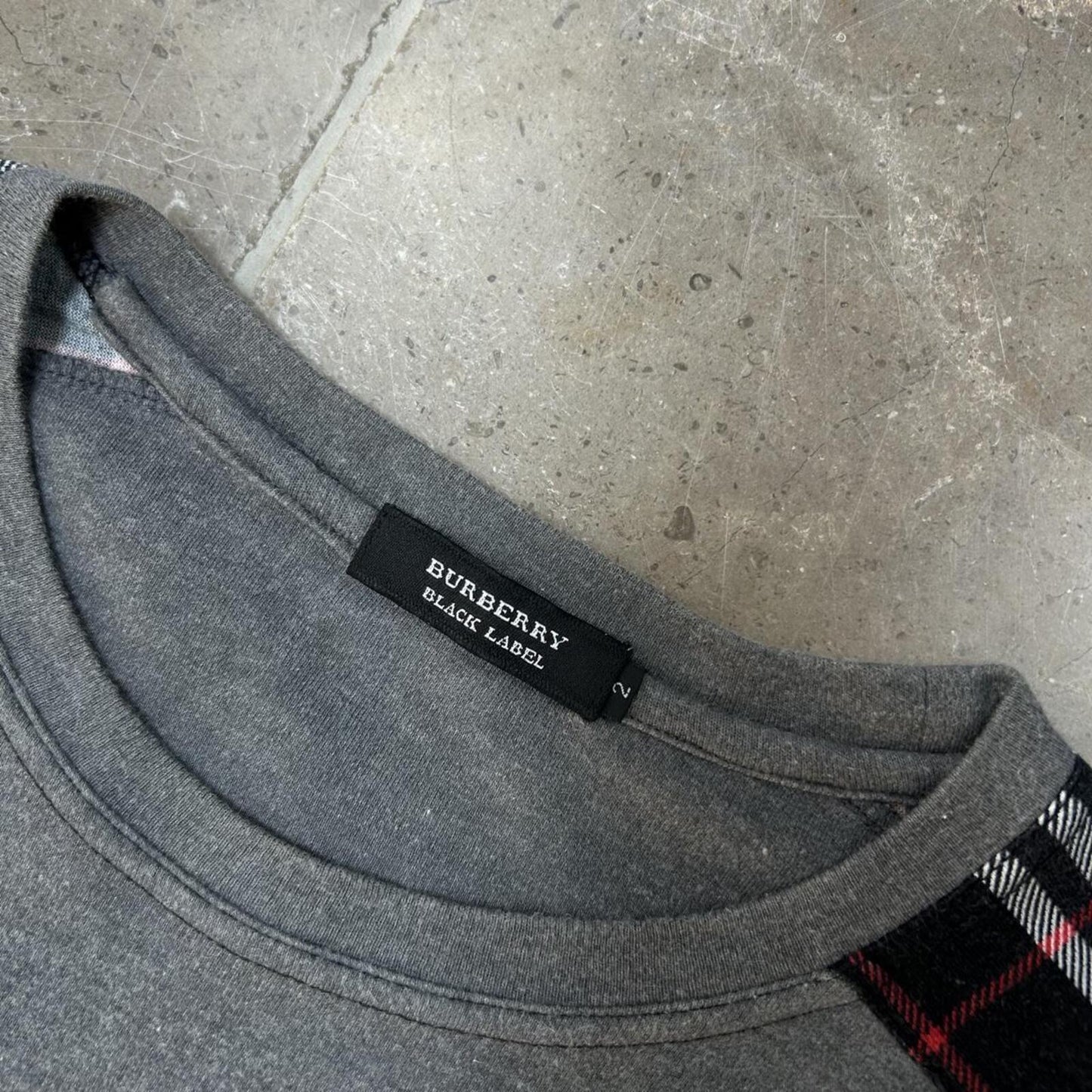 Burberry Black Label Nova Check Long Sleeve T Shirt S