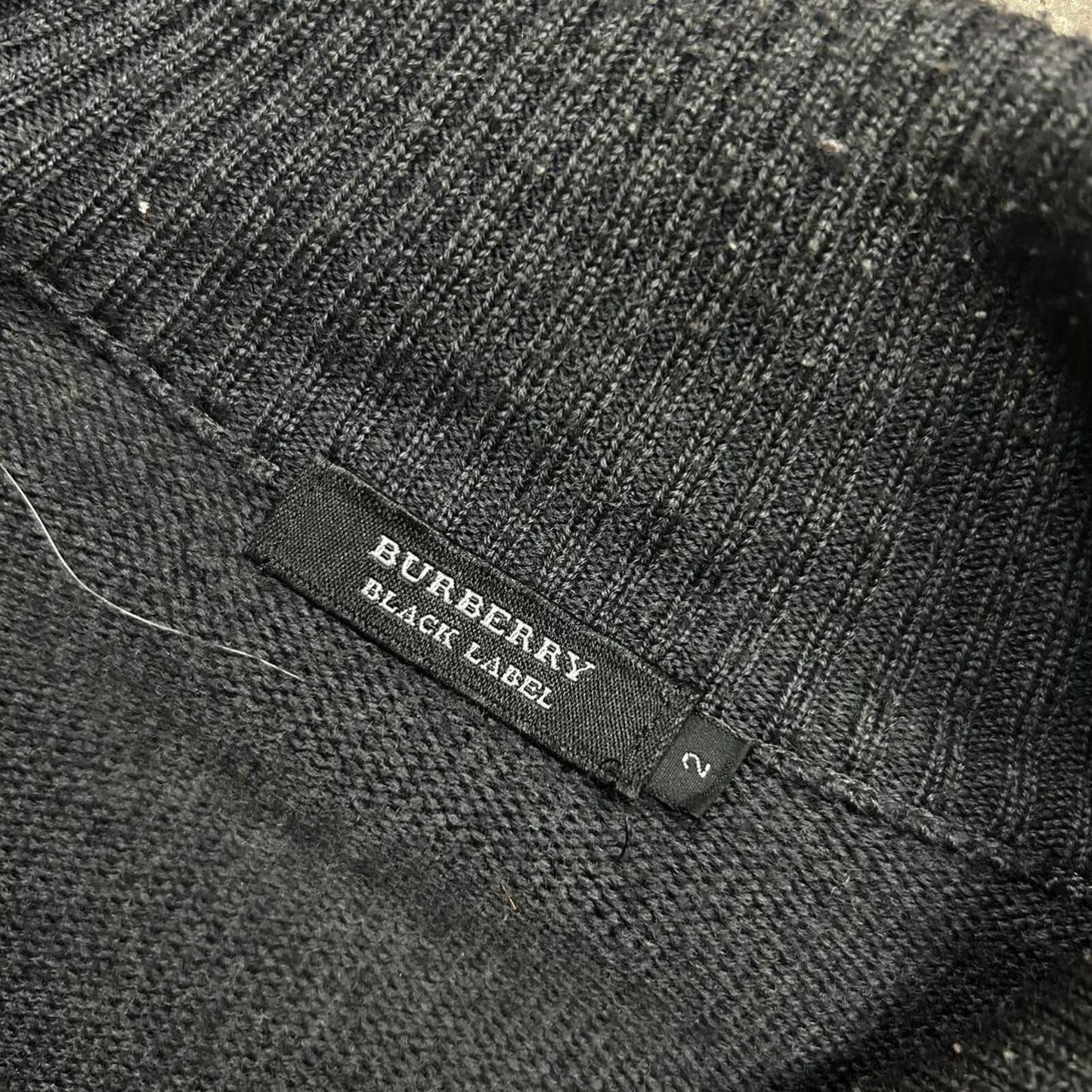 Burberry Black Label Nova Check Knit Zip Up Jumper S