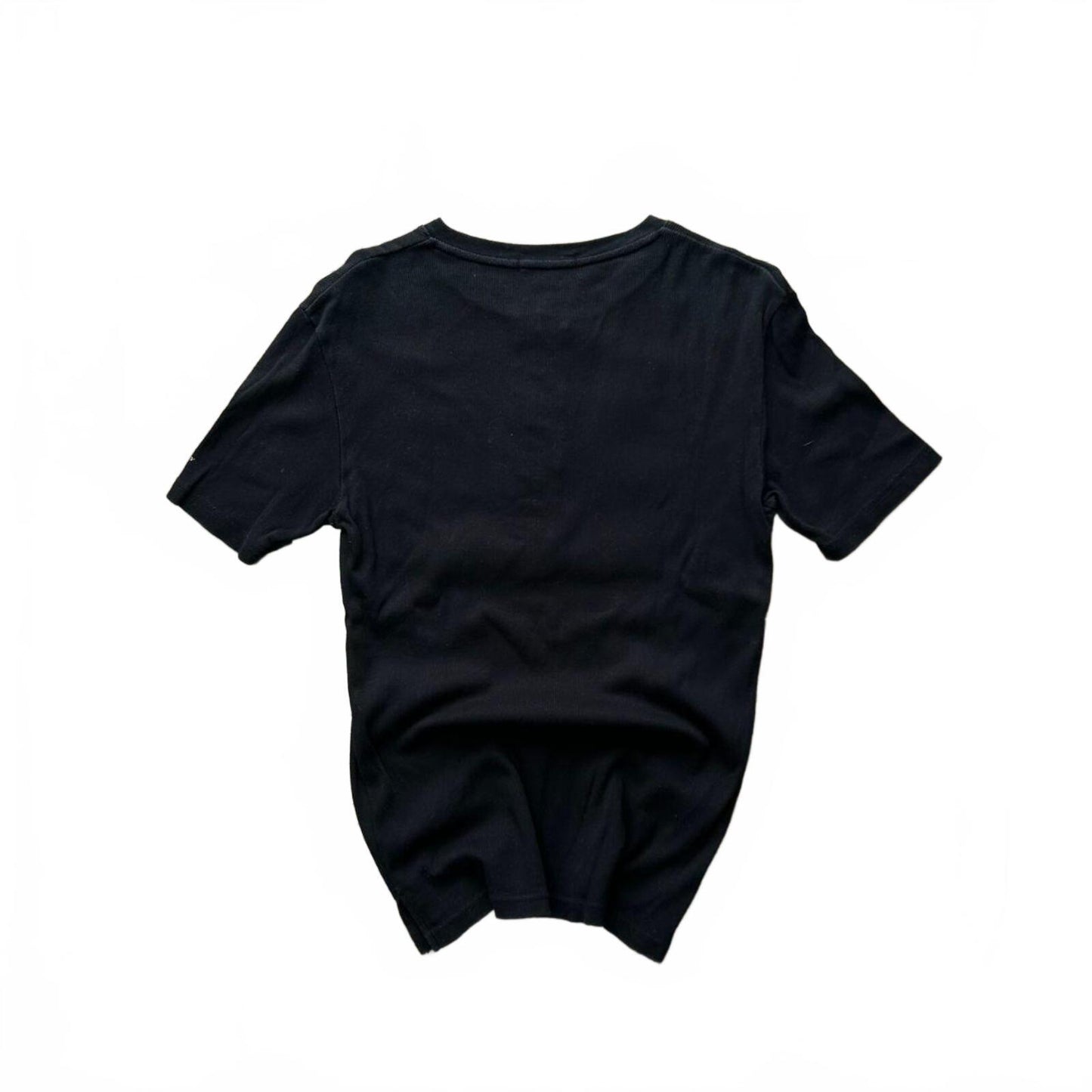 Burberry Black Label Nova Check Ribbed Henley T Shirt S