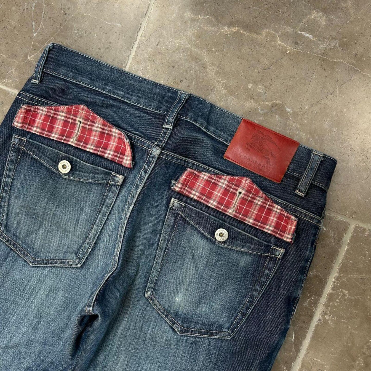 Vintage Burberry Black Label Relaxed Bootcut Jeans W30 L29