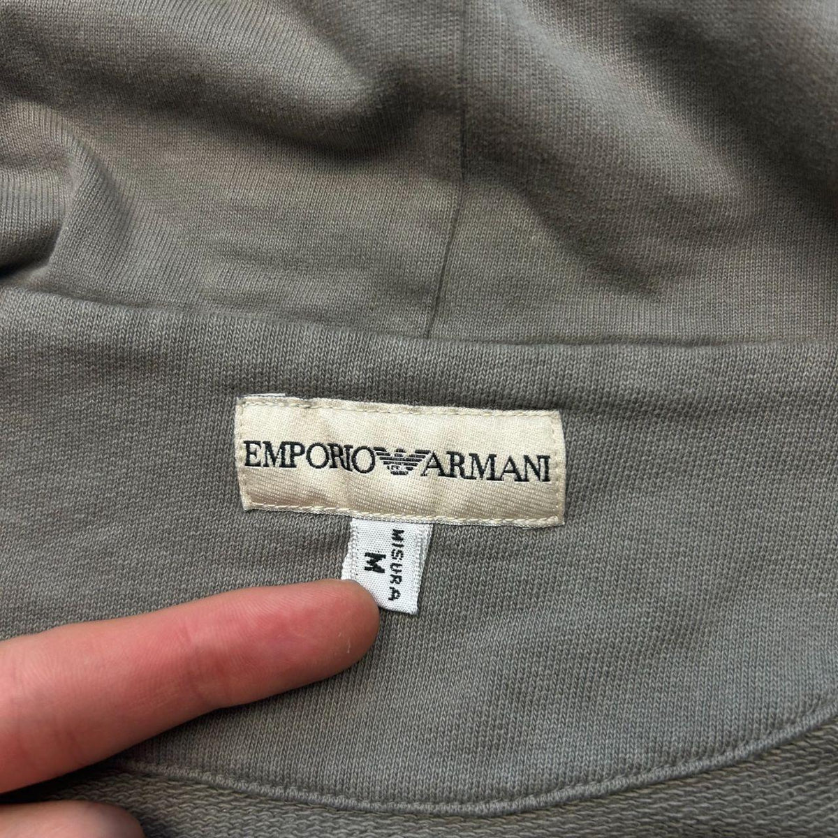 Emporio Armani Zip Up Jacket Hoodie Grey S