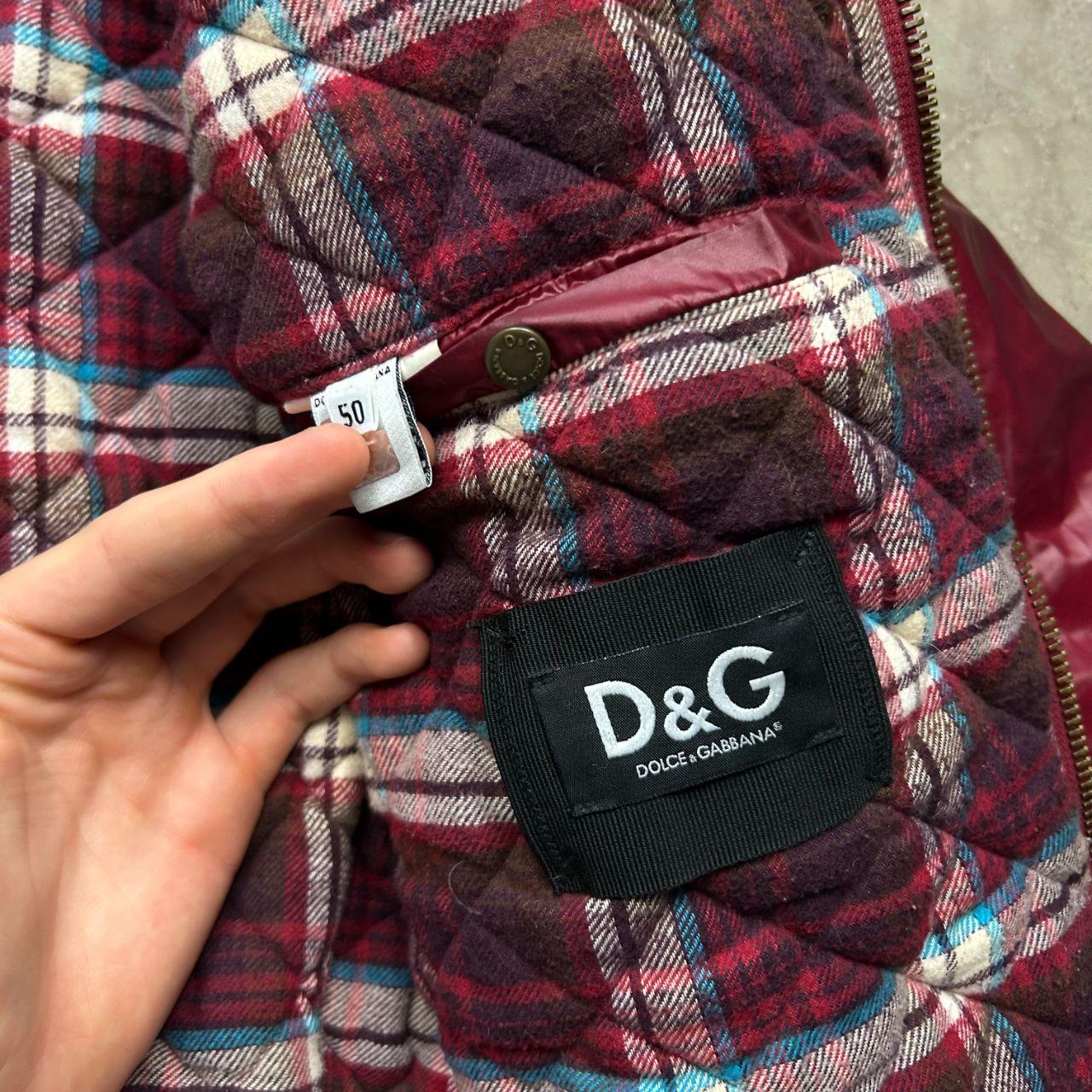 Dolce & Gabbana Red Multi Pockets Cargo Puffer Bomber Jacket M