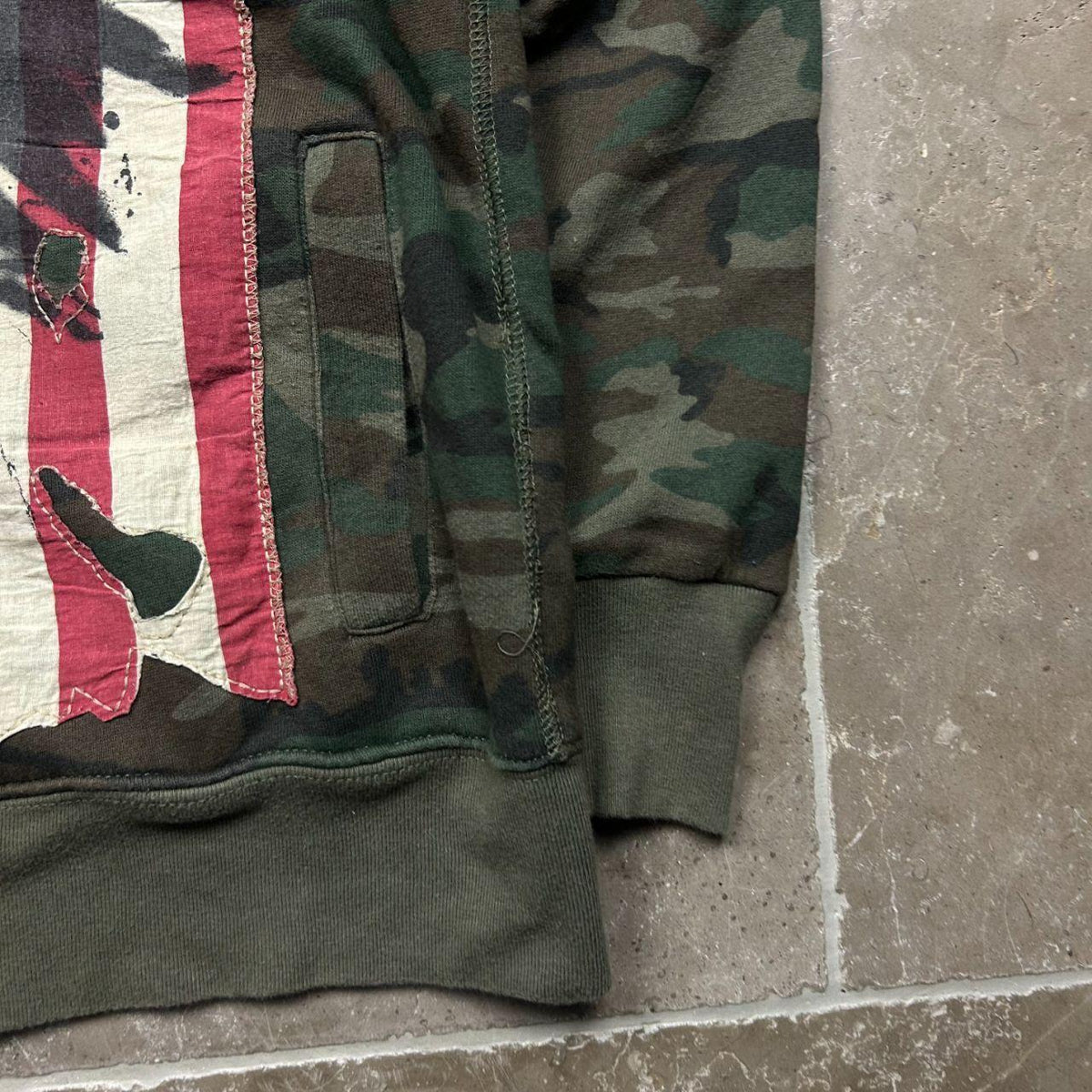 Ralph Lauren Denim and Supply USA Camo Zip Up Hoodie S