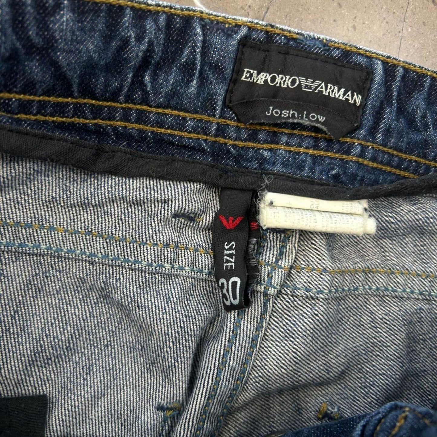 Vintage Emporio Armani Jeans Relaxed Straight Jeans W30 L31