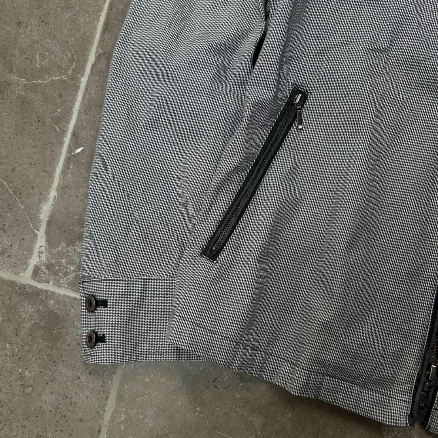 Burberry Black Label Houndstooth Check Windbreaker Jacket M