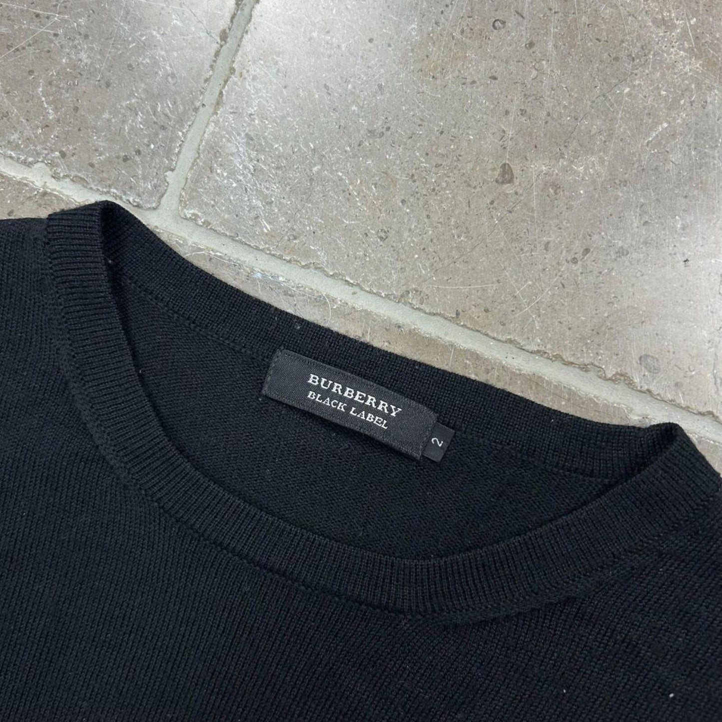 Burberry Black Label Logo Knit Jumper S