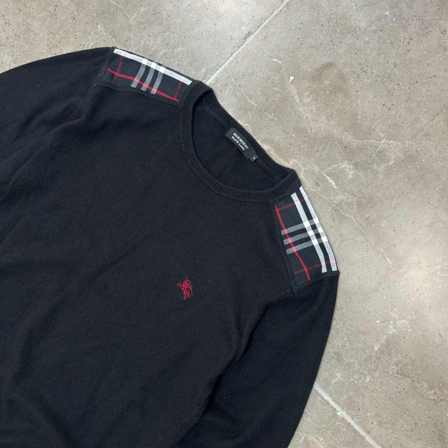 Burberry Black Label Nova Check Knit Jumper S